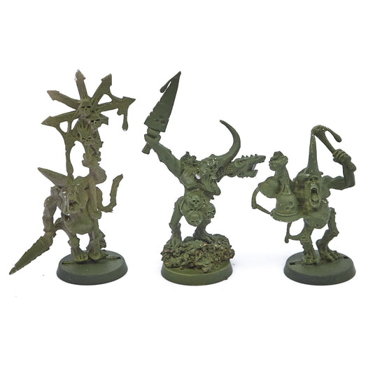 Chaos Daemons - Plaguebearer Command (Metal) (03029) - Used