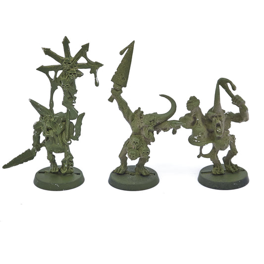 Chaos Daemons - Plaguebearer Command (Metal) (03032) - Used