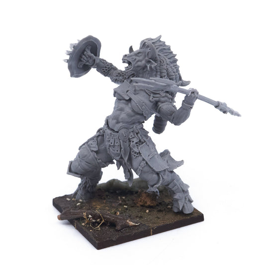 Zealot Miniatures - Female Minotaur (Spear) (03293) - Used