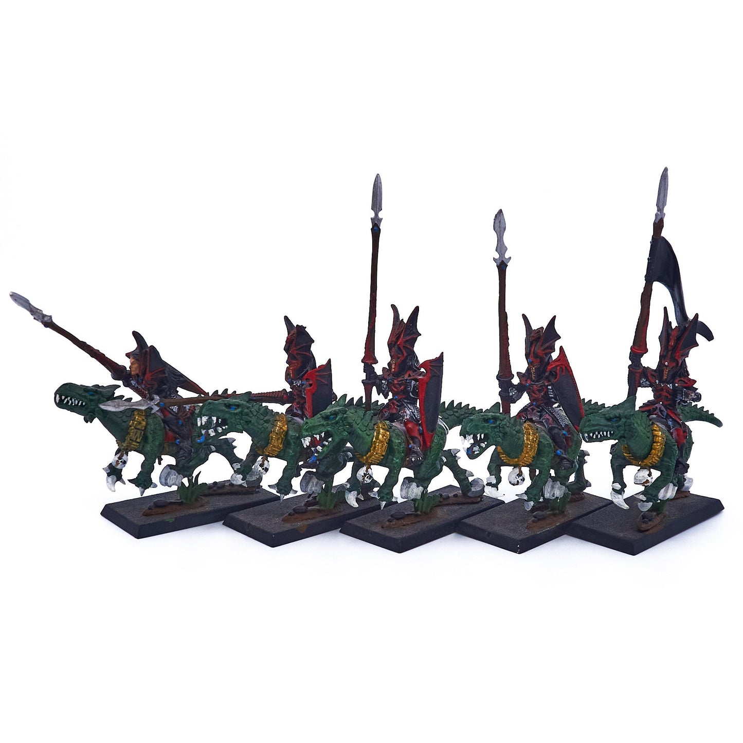 Dark Elves - Cold One Knights (Metal) (05289) - Used