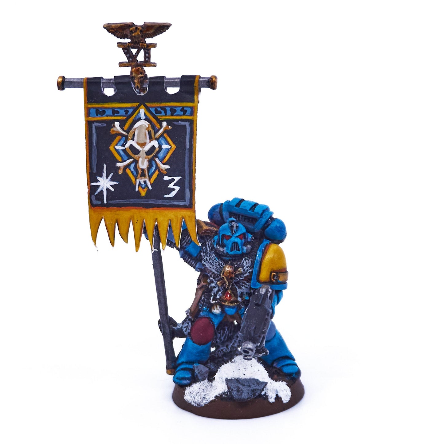 Space Wolves - Space Wolves Standard Bearer (Metal) (07500) - Used