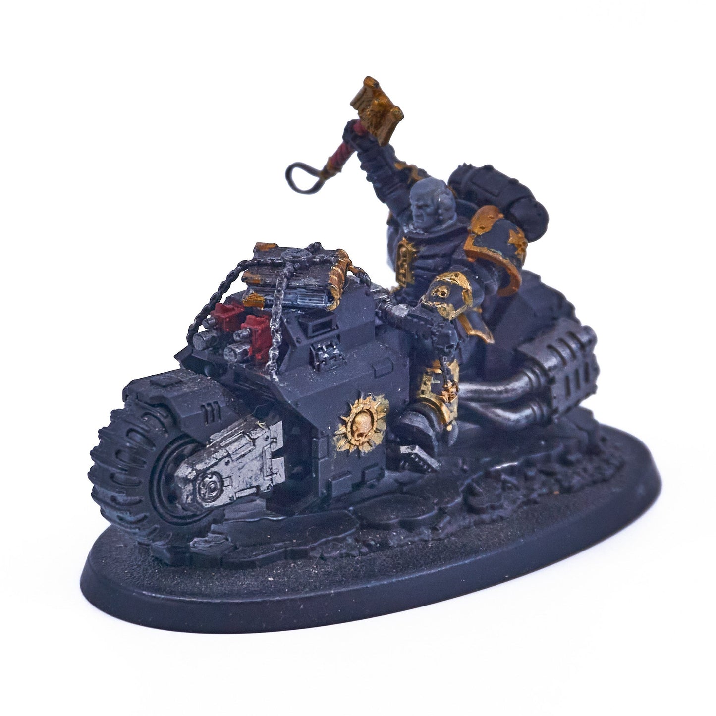 Space Marines - Primaris Chaplain on Bike (07668) - Used