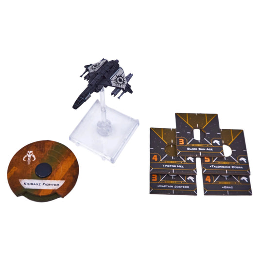 Star Wars: X-Wing - Kihraxz Fighter (Alternate Gray from Guns for Hire) (09129) - Used