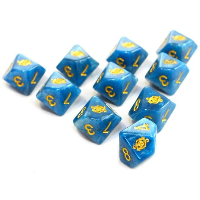 10 D10 Elder Dice - Eye of Chaos: Nebula (Ed0-E01) - Abyss Game Store