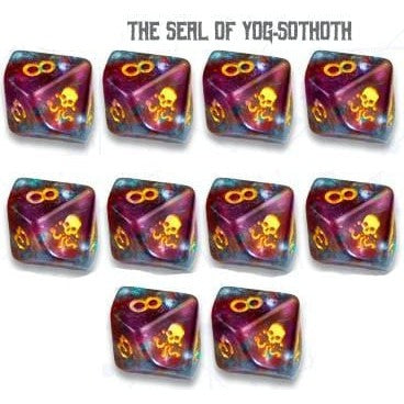 10 D10 Elder Dice - The Seal of Yog-Sothoth: Nebula (ED0-G01) - Abyss Game Store