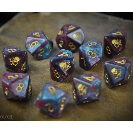 10 D10 Elder Dice - The Seal of Yog-Sothoth: Nebula (ED0-G01) - Abyss Game Store