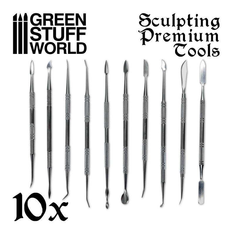 GSW Professional Sculptings Tool Set of 10 with Premium Case (1570)