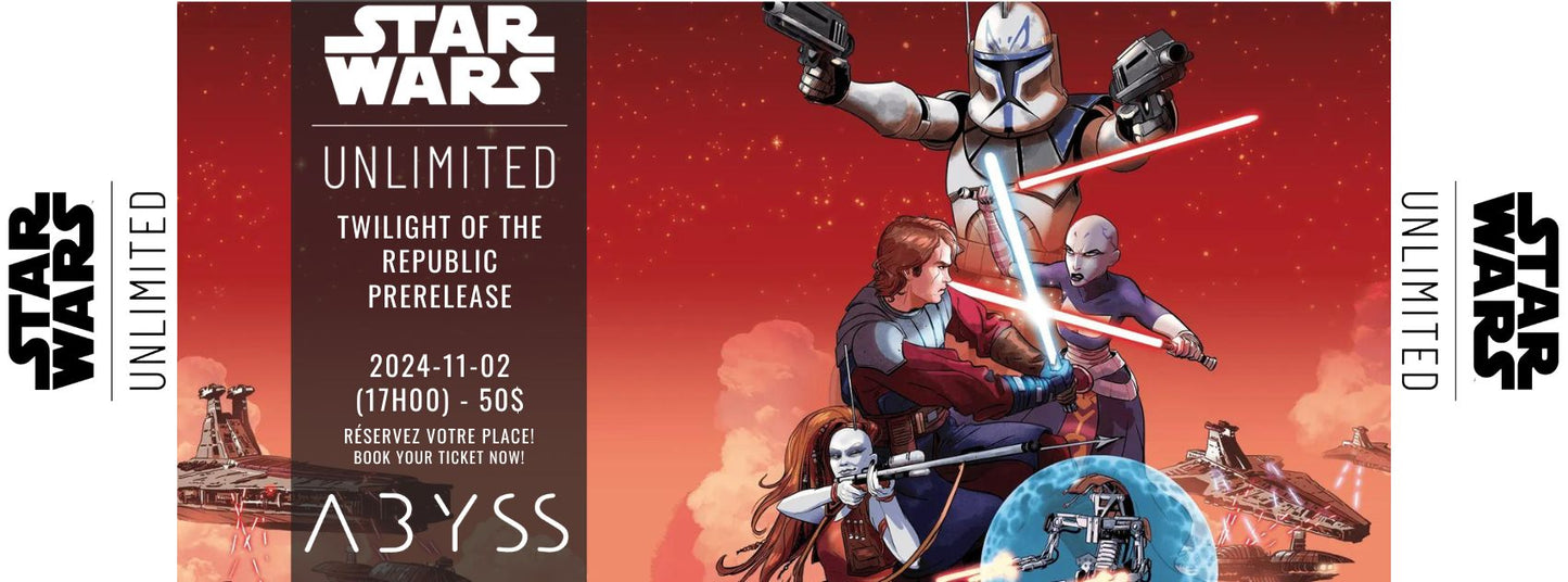 Star Wars Unlimited: Twilight of the Republic Prerelease