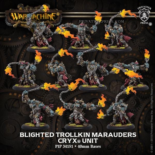 Blighted Trollkin Marauders (10) - pip34151