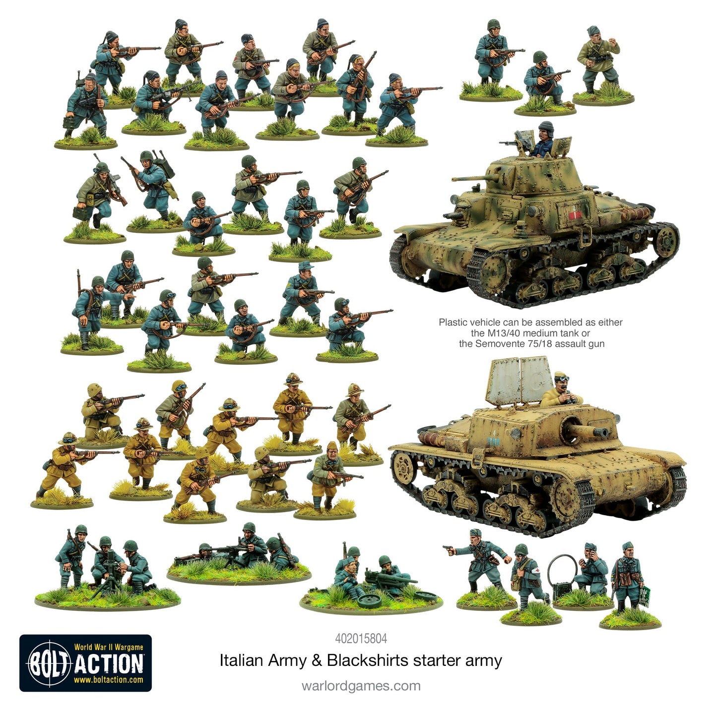 Bolt Action Starter Set Italian Army & Blackshirts ( 402015804 )