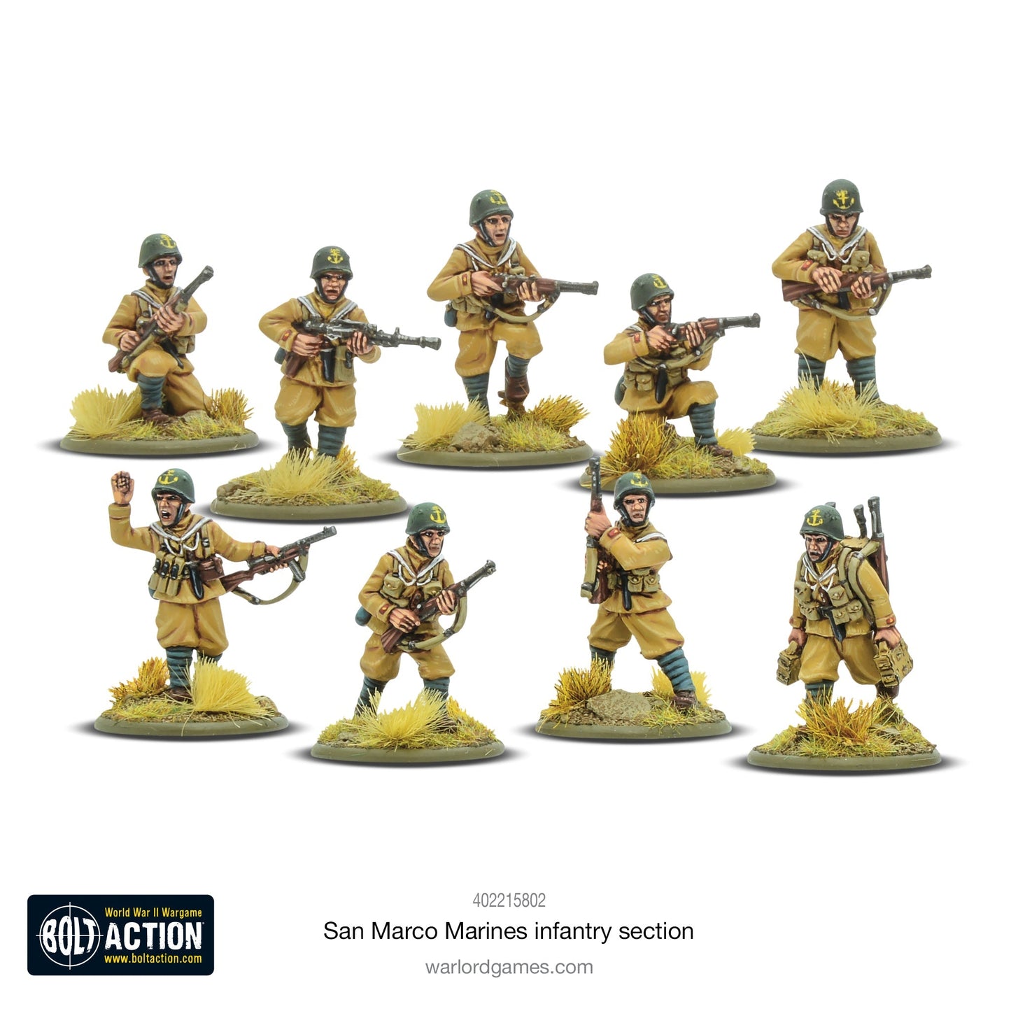 Bolt Action Italian San Marco Marines Infantry Section ( 402215802 )