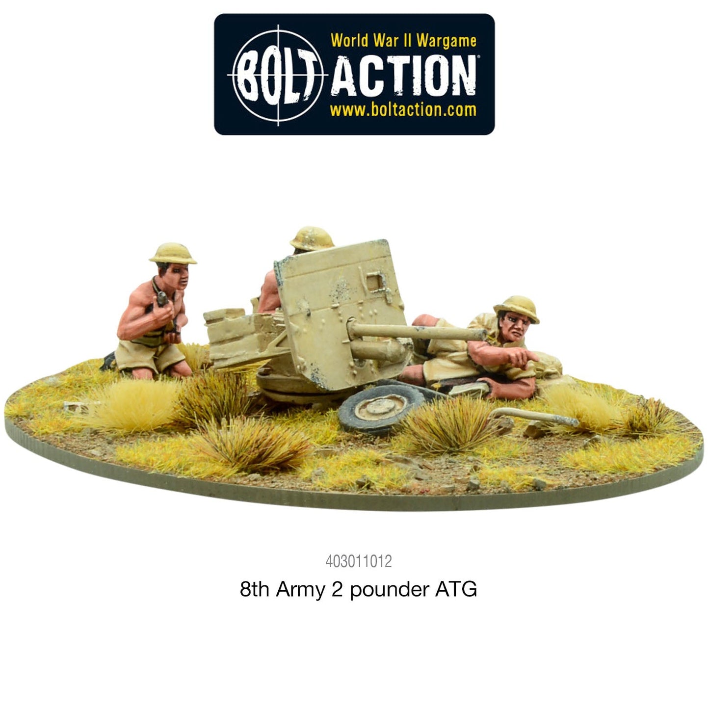 Bolt Action British 8th Army 2 Pounder ATG ( 403011012K )