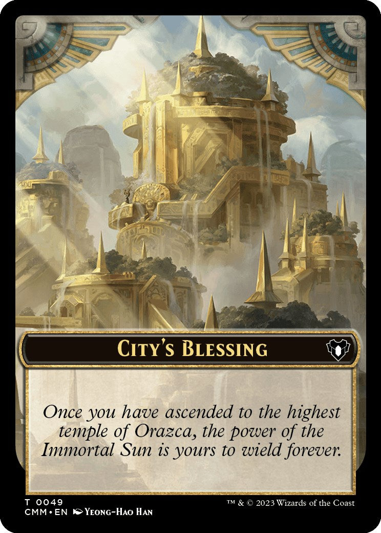 City's Blessing // Drake Double-Sided Token [Commander Masters Tokens]