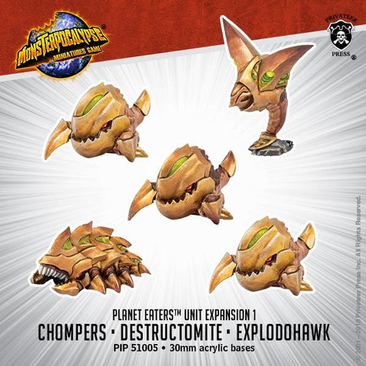 Monsterpocalypse: Planet Eaters - Chompers / Destructomite / Explodohawk - pip51005