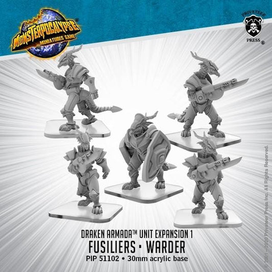 Monsterpocalypse: Draken Armada - Fusiliers, Warder - pip51102