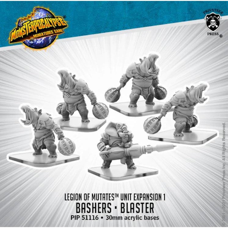 Monsterpocalypse: Legion of Mutates - Bashers / Blaster - pip51116 - Used