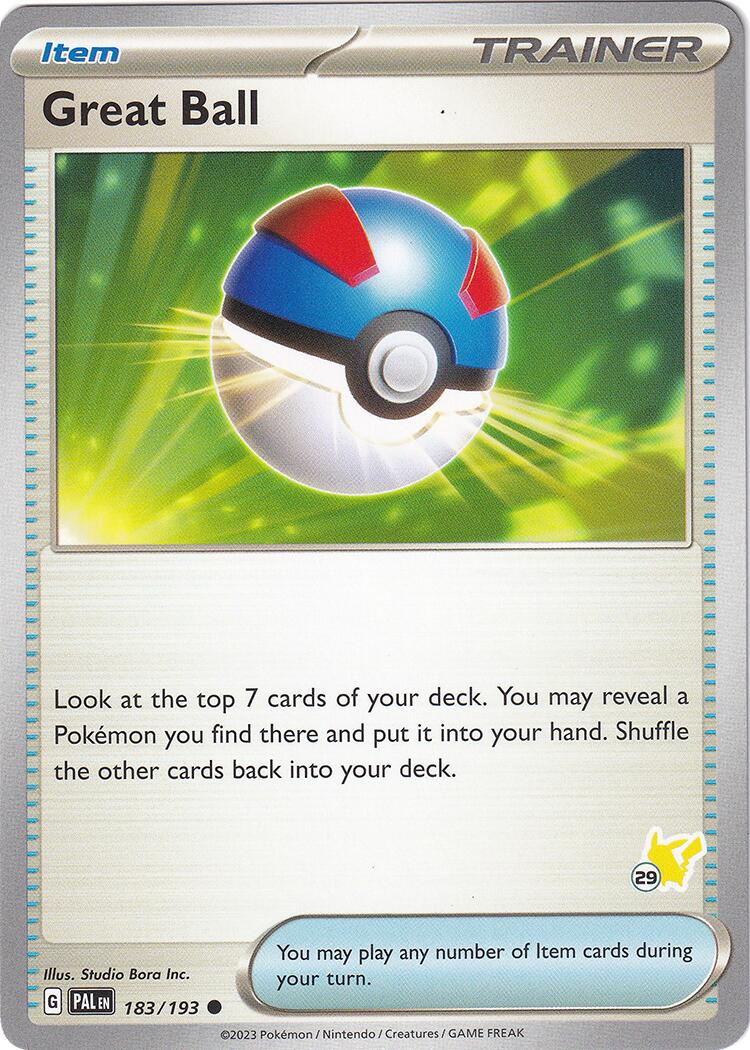 Great Ball (183/193) (Pikachu Stamp