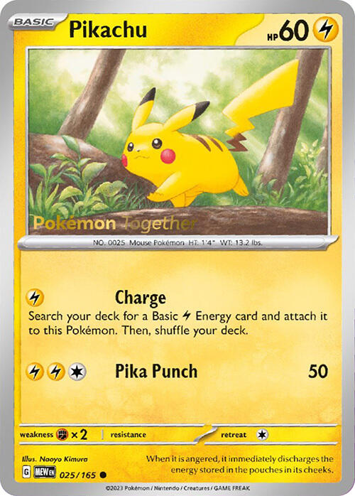 Pikachu (025/165) (PokePost Promo) [Scarlet & Violet: 151]