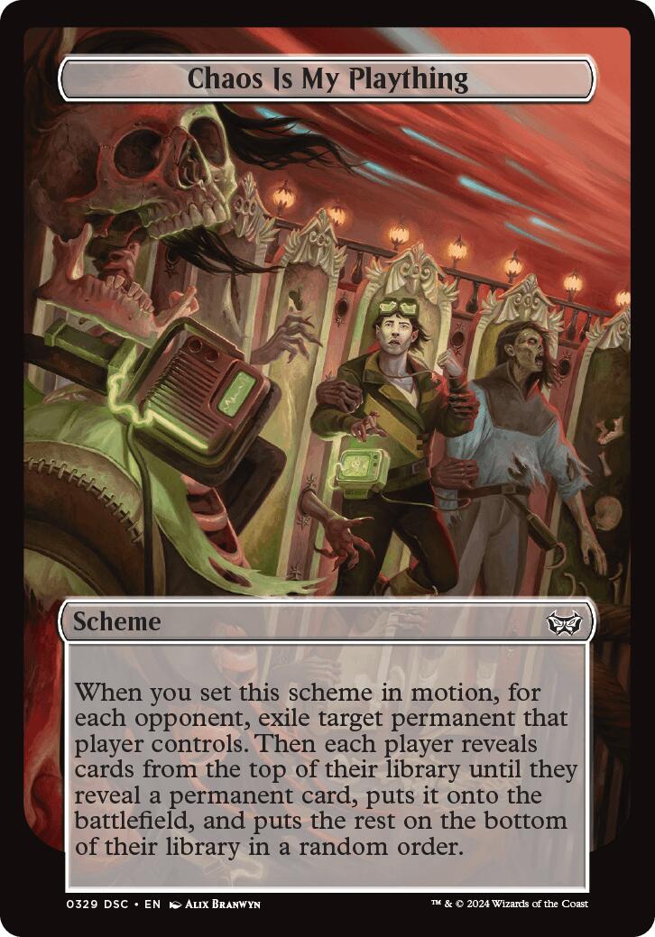 Chaos is My Plaything (Full Art) [Duskmourn: House of Horror Commander]