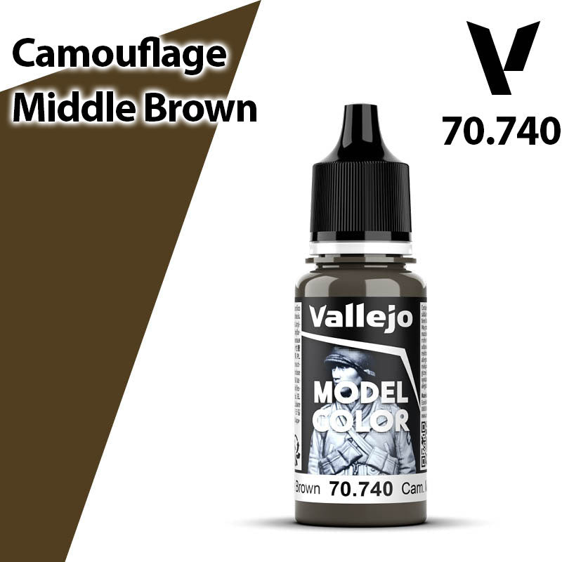 Vallejo Model Color - Camouflage Middle Brown - Val70740 ()