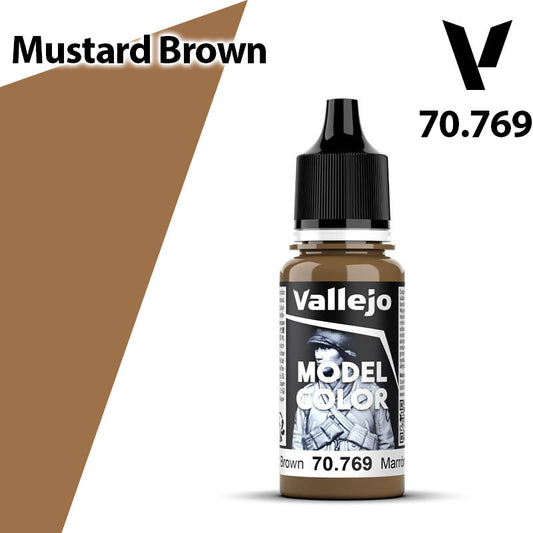 Vallejo Model Color - Mustard Brown - Val70769 (148)