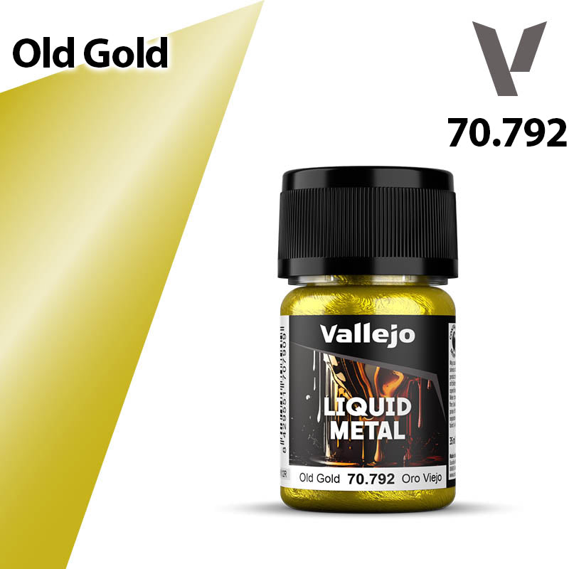 Vallejo Liquid Metal - Old Gold - Val70792