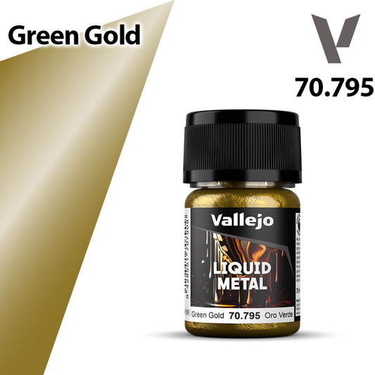 Vallejo Liquid Metal - Green Gold - Val70795