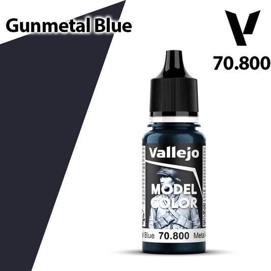 Vallejo Model Color - Gunmetal Blue - Val70800 (204)