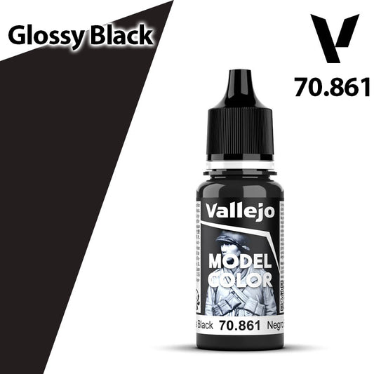 Vallejo Model Color - Glossy Black - Val70861 (192)