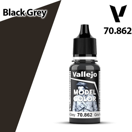 Vallejo Model Color - Black Grey - Val70862 (185)