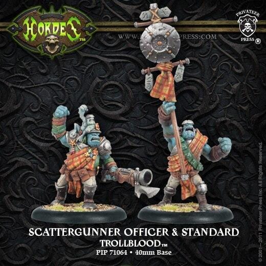 Scattergunner Officer and Standard - pip71064