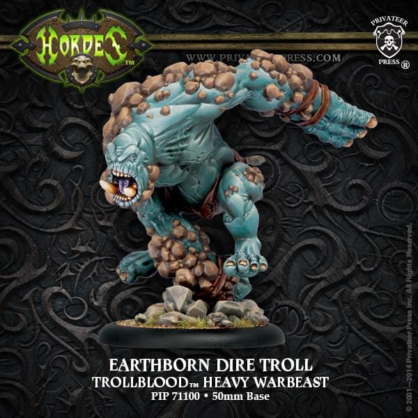 Earthborn Dire Troll (Plastic) - pip71100 - Used