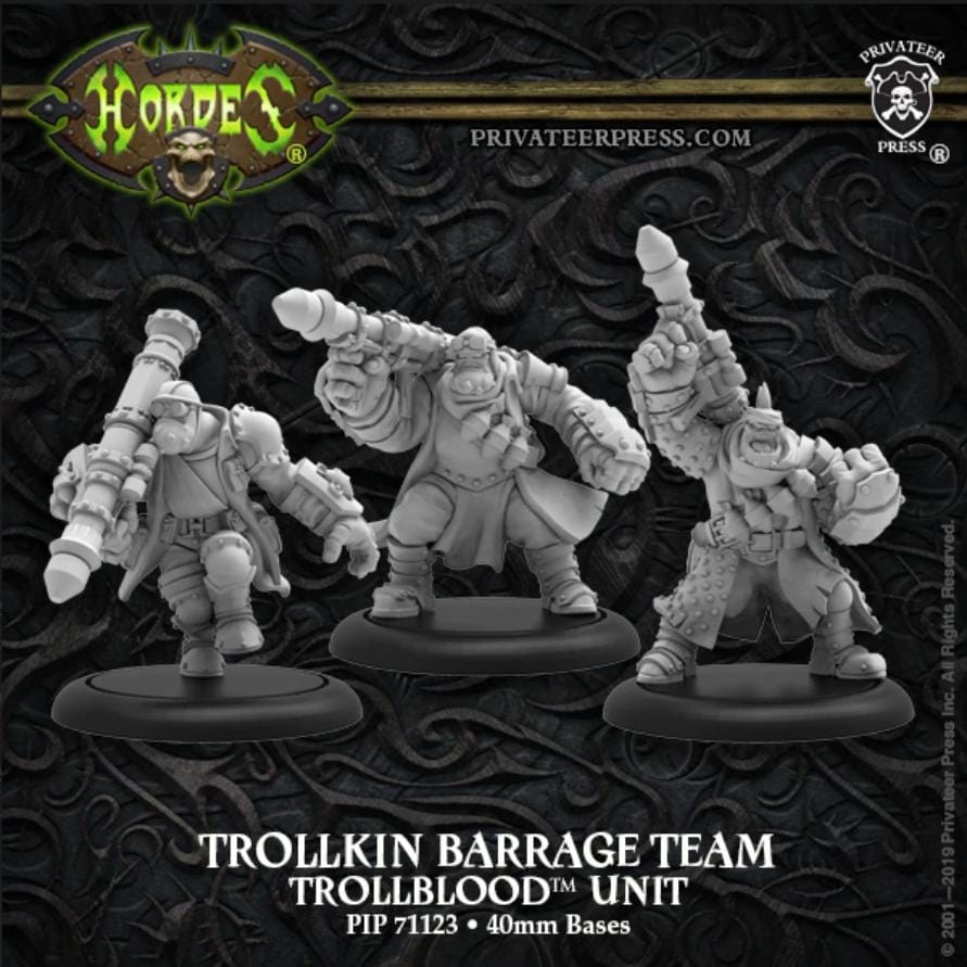 Trollkin Barrage Team - pip71123