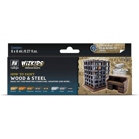 Vallejo Box Set - Wizkids Premium Wood and Steel - Val80256