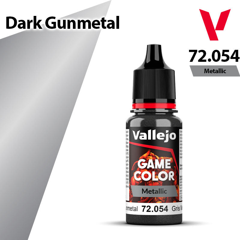 Vallejo Game Color - Metallic Dark Gunmetal - Val72054 (123)