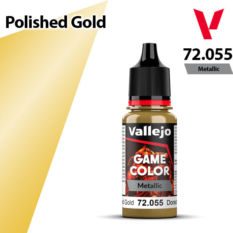 Vallejo Game Color - Metallic Polished Gold - Val72055 (124)