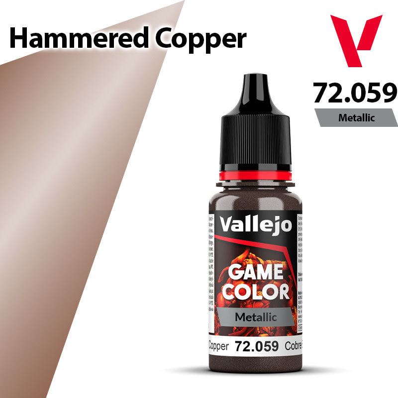 Vallejo Game Color - Metallic Hammered Copper - Val72059 (128)