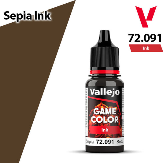 Vallejo Game Color - Ink Sepia - Val72091 (119)