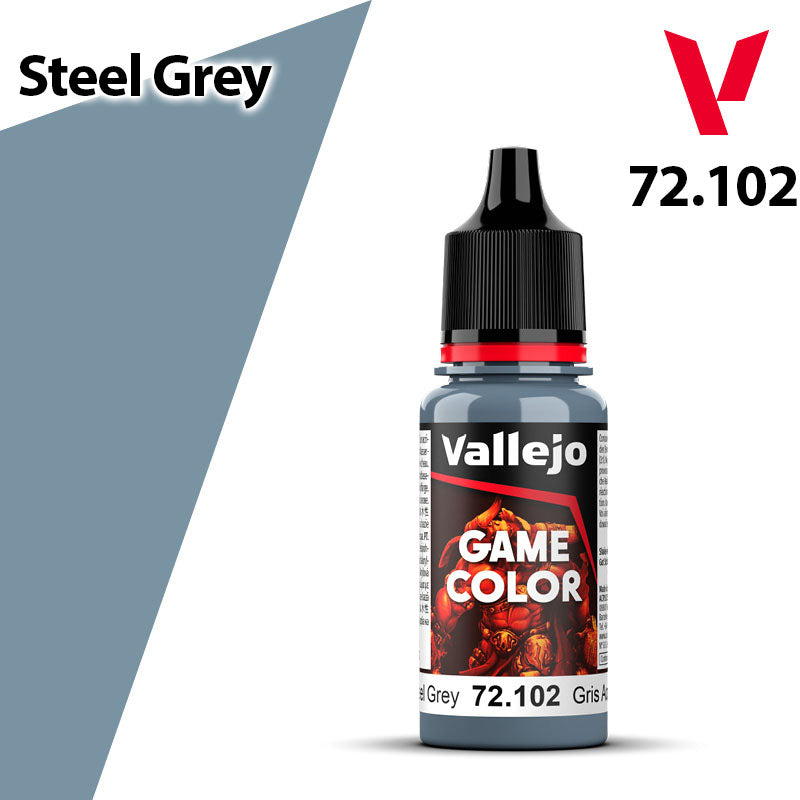 Vallejo Game Color - Steel Grey - Val72102 (74)