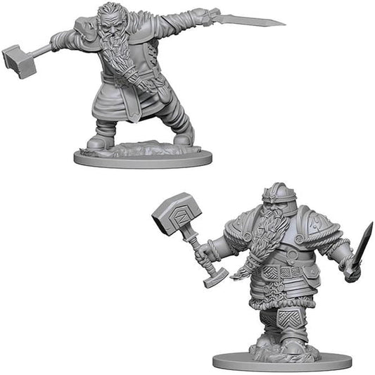 D&D Unpainted Minis - Dwarf Male Fighter ( 72616 )