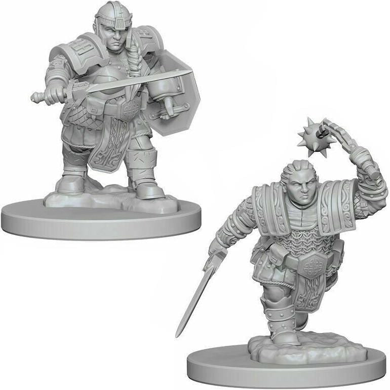 D&D Unpainted Minis - Dwarf Female Fighter ( 72617 )