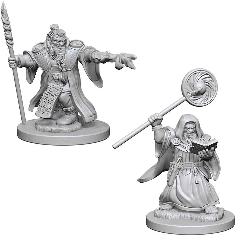 D&D Unpainted Minis - Dwarf Male Wizard ( 72620 )