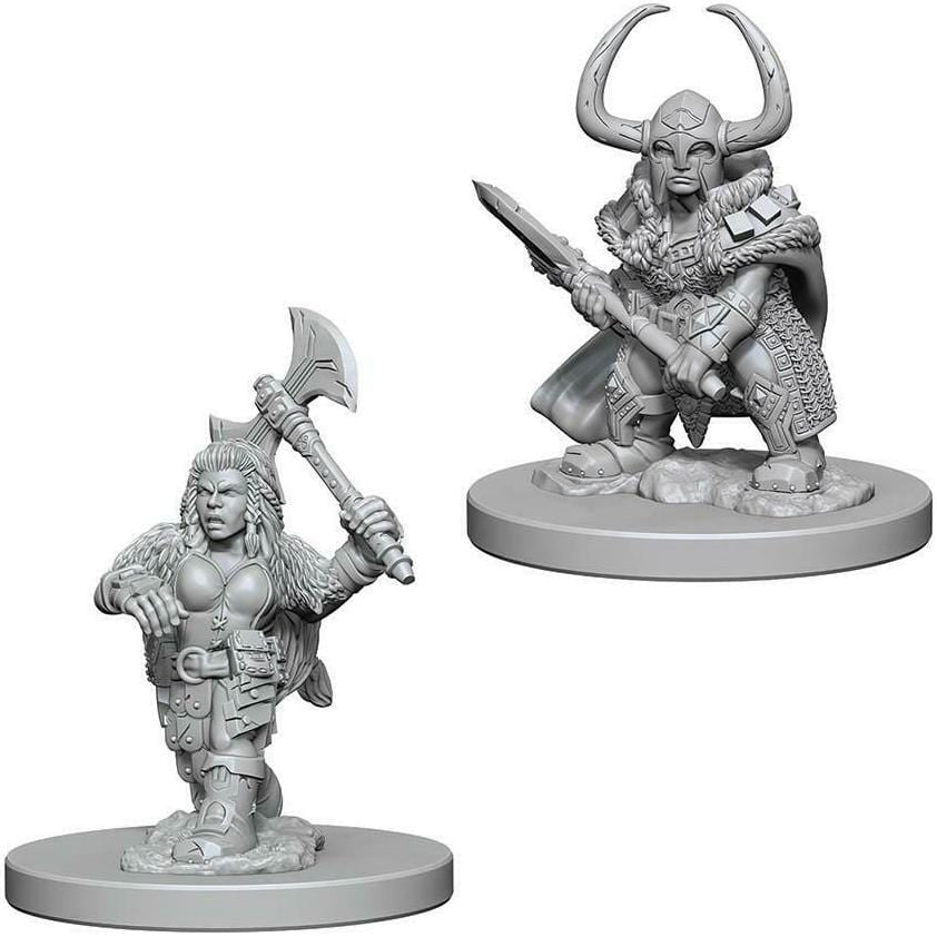 D&D Unpainted Minis - Dwarf Female Barbarian ( 72645 )