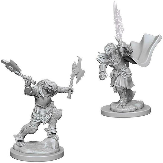 D&D Unpainted Minis - Dragonborn Female Fighter ( 73199 )