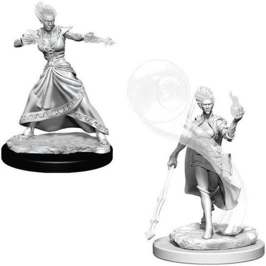 D&D Unpainted Minis - Fire Genasi Female Wizard ( 73336 )