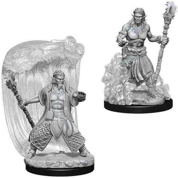 D&D Unpainted Minis - Water Genasi Male Druid ( 73337 )