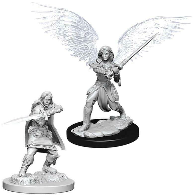 D&D Unpainted Minis - Aasimar Female Fighter ( 73381 )