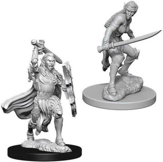 D&D Unpainted Minis - Elf Female Fighter ( 73385 )