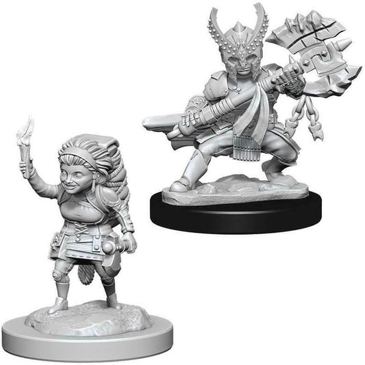 D&D Unpainted Minis - Halfling Female Fighter ( 73387 )