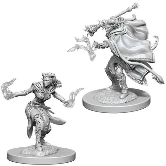 D&D Unpainted Minis - Tiefling Female Warlock ( 73389 )